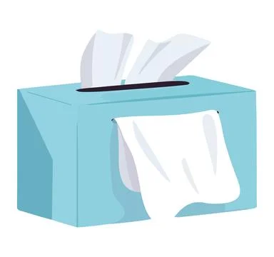 Box of napkins Illustrazione stock