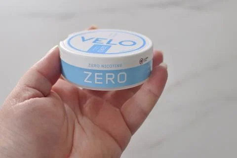 Box of nicotine snus. Stock Photos