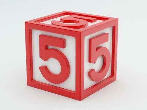 Box Number Toy Stock Illustration