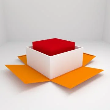 Box open. Stock Illustration