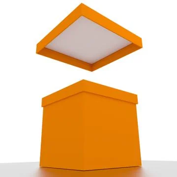 Box open. Stock Illustration