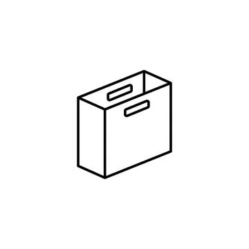 Box opened icon. Simple line, outline vector of packaging icons for ui and ux Stock Illustration