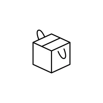 Box opened icon. Simple line, outline vector of packaging icons for ui and ux Stockillustratie