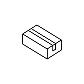 Box opened icon. Simple line, outline vector of packaging icons for ui and ux Stockillustratie