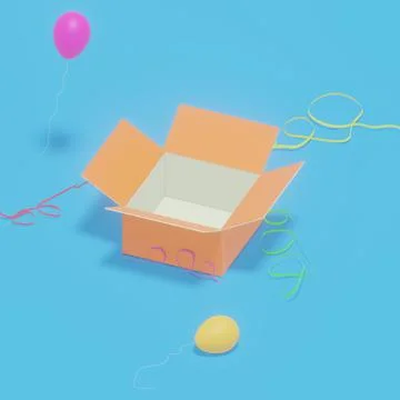 Box orange Illustrazione stock
