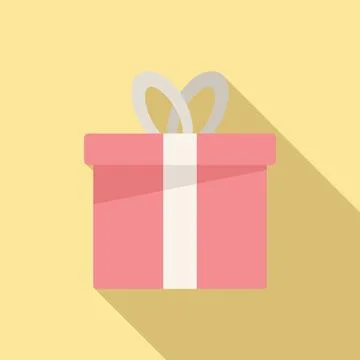 Box pack icon flat vector. Delivery box 스톡 일러스트