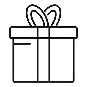 Box pack icon outline vector. Delivery box 스톡 일러스트