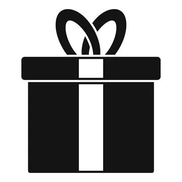 Box pack icon simple . Delivery box 库存插图