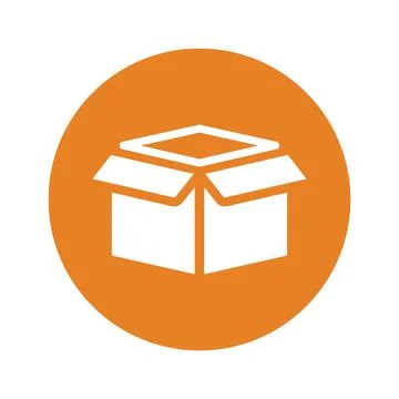 Box, pack, packing icon. Simple editable vector graphics. Illustrazione stock