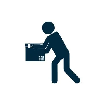 Box package delivery shipping icon. Vector graphic イラスト素材
