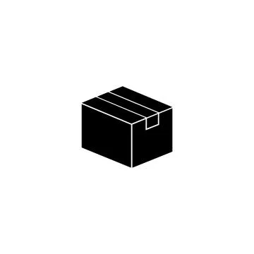 Box, Package, Parcel Flat Vector Icon イラスト素材