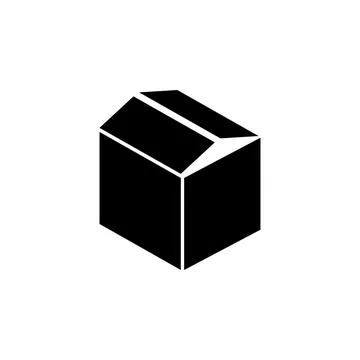 Box, Package, Parcel Flat Vector Icon 库存插图