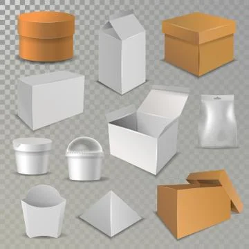 Box package vector cardboard packaging stack of carton packed boxes for delivery イラスト素材