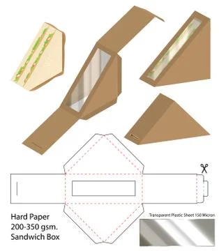 Box packaging die cut template design. 3d mock-up Stock Illustration