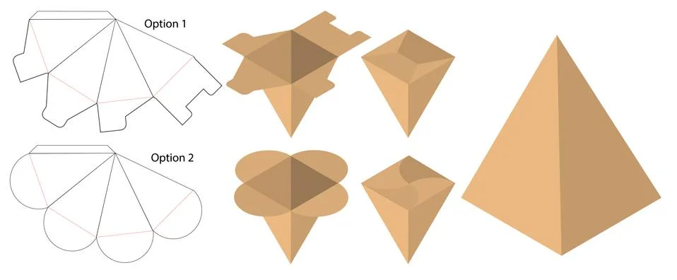 Box packaging die cut template design. 3d mock-up Stock Illustration