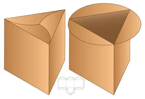 Box packaging die cut template design. 3d mock-up Illustrazione stock
