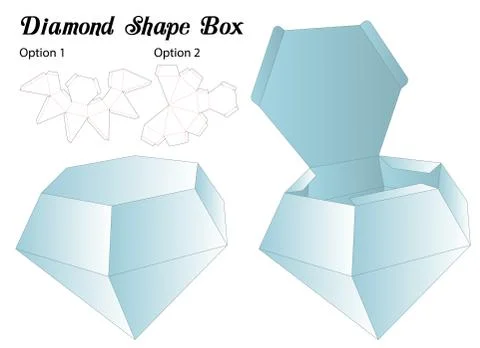Box packaging die cut template design. 3d mock-up Stock Illustration