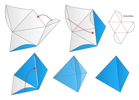 Box packaging die cut template design. 3d mock-up Stock Illustration