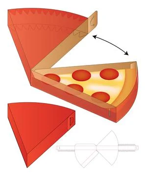 Box packaging die cut template design. 3d mock-up Stock Illustration