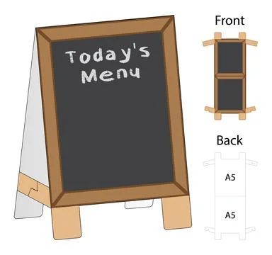 Box packaging die cut template design. 3d mock-up Stock Illustration