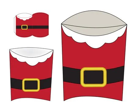 Box packaging die cut template design. 3d mock-up Stock Illustration