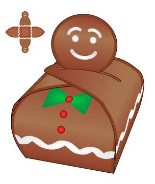 Box packaging die cut template design. 3d mock-up Stock Illustration