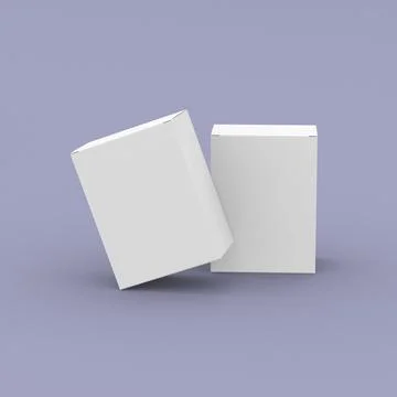 Box, packaging template for product design mockup. On clean background Stock Illustration