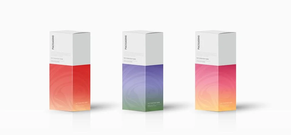 Box, packaging template for product vector design illustration. Stock-Illustration