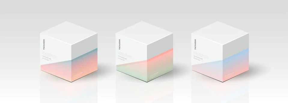 Box, packaging template for product vector design, vector illustration Stock Illustration