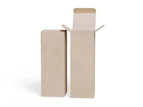 Box packaging white background cardboard paper with realistic texture (6) イラスト素材