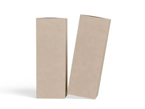 Box packaging white background cardboard paper with realistic texture (3) Stock Illustration