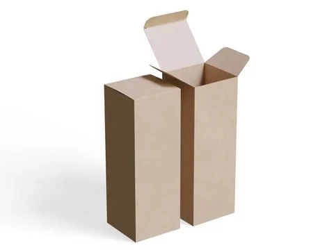 Box packaging white background cardboard paper with realistic texture (7) イラスト素材