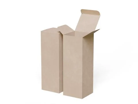 Box packaging white background cardboard paper with realistic texture (8) Illustrazione stock