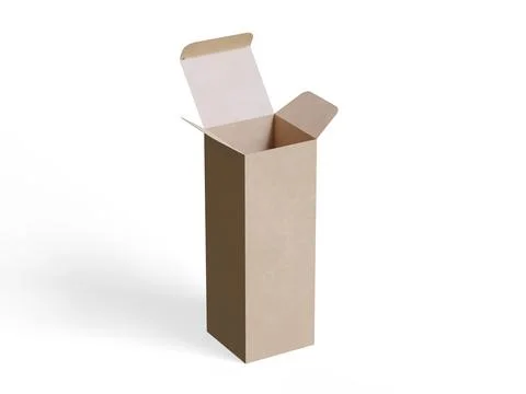 Box packaging white background cardboard paper with realistic texture (14) Illustrazione stock