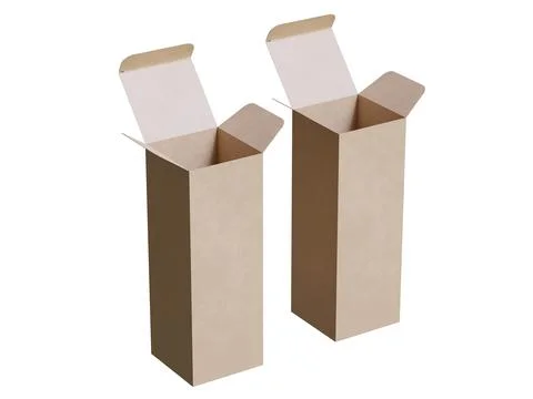 Box packaging white background cardboard paper with realistic texture (15) Illustrazione stock