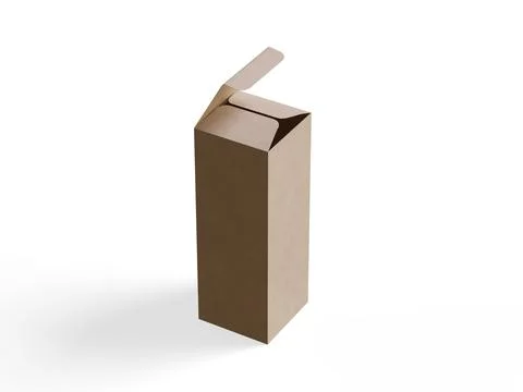 Box packaging white background cardboard paper with realistic texture (23) Illustrazione stock
