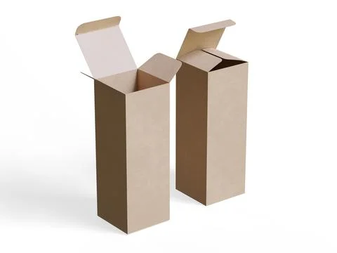 Box packaging white background cardboard paper with realistic texture (24) Illustrazione stock