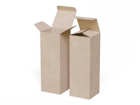 Box packaging white background cardboard paper with realistic texture (25) Illustrazione stock