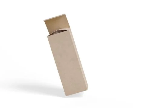 Box packaging white background cardboard paper with realistic texture (29) Stock Illustration