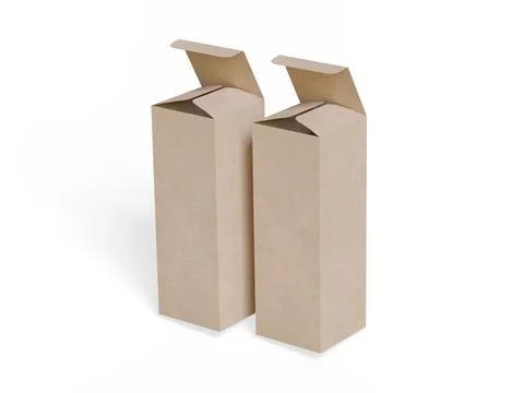 Box packaging white background cardboard paper with realistic texture (30) Stock Illustration