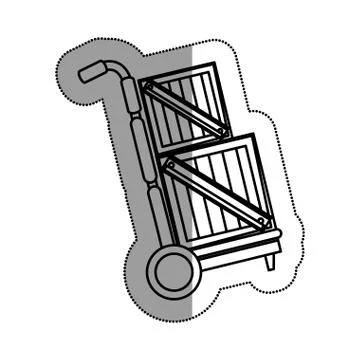 Box packing delivery service 库存插图