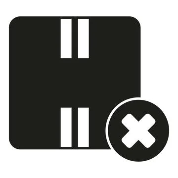 Box parcel icon simple vector. Return goods Stock Illustration