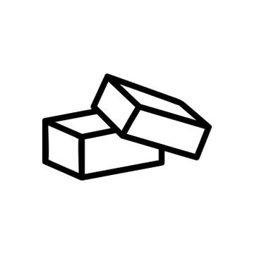 Box parcel icon vector. Isolated contour symbol illustration Stock Illustration