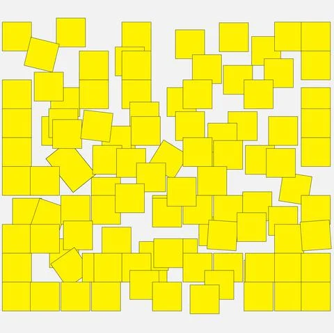 Box pattern modern template with yellow Stock Illustration