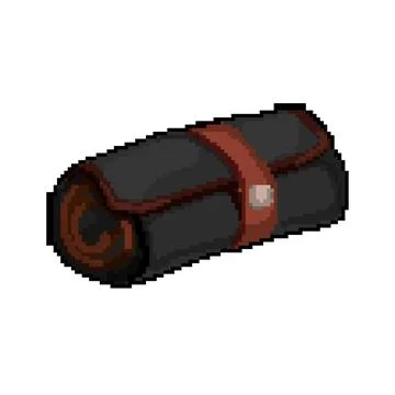 Box pencil case pixel art vector illustration Stock Illustration