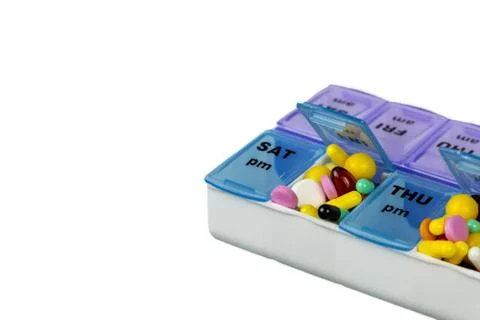 Box with pills Stock Photos
