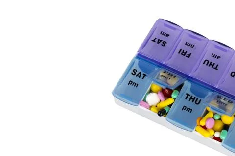 Box with pills Stock Photos