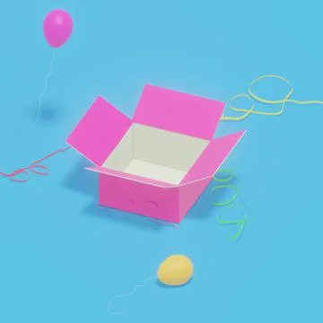 Box pink Illustrazione stock