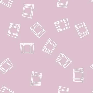 Box plastic line seamless pattern Stock Illustration