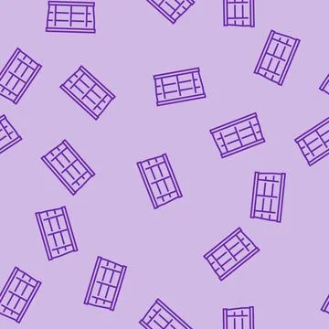 Box plastic package line seamless pattern Stockillustratie